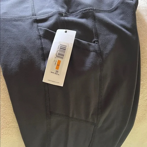 Calvin Klein Performance Charcoal Leggings - Picture 4 of 5